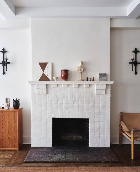 Rum Magazine, Ashe Leandro, Fireplace Hearth Tiles, Hearth Tiles, Warm Minimalism, Colin King, The World Of Interiors, Cottage Renovation, Apartment Style