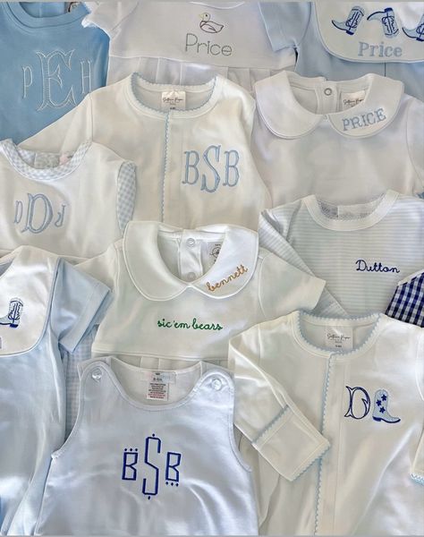 Grandmillenial Embroidery, Baby Boy Embroidery Ideas, Boy Embroidery Ideas, Southern Embroidery, Baby Boy Embroidery, Embroidery Ideas, Embroidery Projects, Embroidery Applique, Embroidery Designs