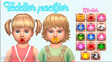 Sims 4 CC's - The Best: Toddler pacifier - ACC by victorrmiguellcreations Toddler Pacifier, Toddler Cc Sims 4, Mods Sims 4, Alpha Cc, Sims Baby, Sims 4 Cc Kids Clothing, The Sims 4 Pc, Sims 4 Children, Sims 4 Cc Skin