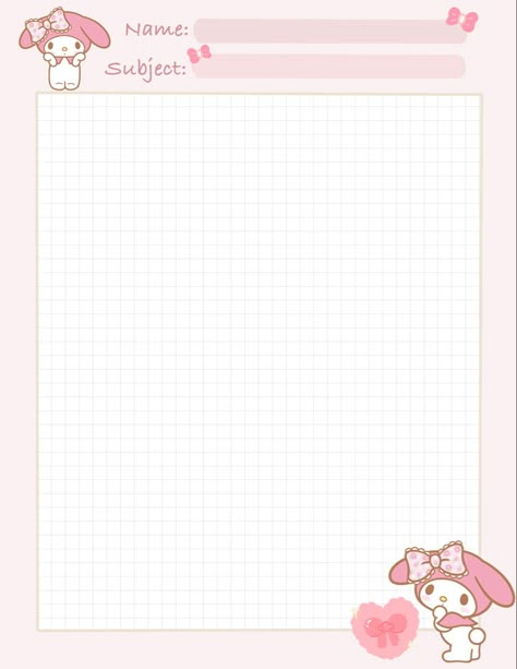 Kotak Bento, Exam Planner, Notebook Paper Template, Notes Templates, Samsung Notes, Hello Kitty Colouring Pages, Ipad Essentials, Writing Paper Printable Stationery, Note Pad Design