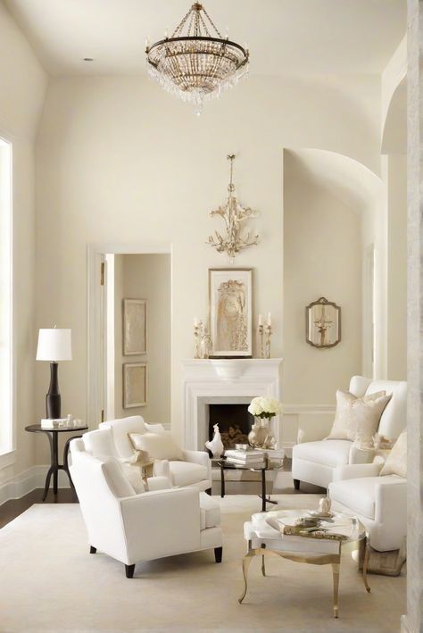 living room design, home decor, interior design services, wall painting services Pearl White Wall Paint, Pearly White Sherwin Williams Walls, Sherwin Williams Pearly White Walls, Paint Colours For Living Room, Pearly White Sherwin Williams, Sw Pearly White, Color For Living Room Walls, Sherwin Williams Pearly White, Pearl White Paint