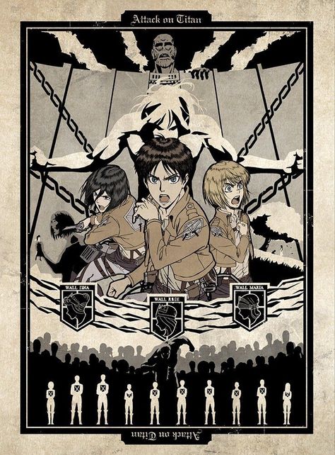 Attack On Titan Aesthetic, Titans Anime, Anime Printables, Attack On Titan Season, Attack On Titan Fanart, Memes Anime, Attack On Titan Art, Anime Wall Art, Attack On Titan Anime