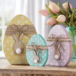 Decorated Easter Eggs, Easter Wood Crafts, Rabbit Crafts, Easter Craft Decorations, Patterned Background, Unique Easter, Country Door, Spring Easter Crafts, Easter Bunny Crafts