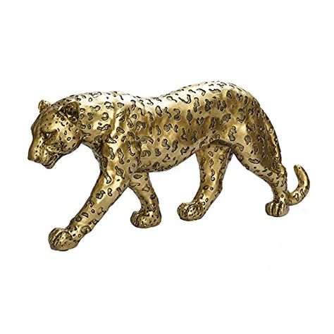 Leopard Room Decor, Tabletop Shelves, Sitting Cheetah, Cheetah Statue, Leopard Room, Leopard Statue, Leopard Sculpture, Office Decor Modern, Hand Casting