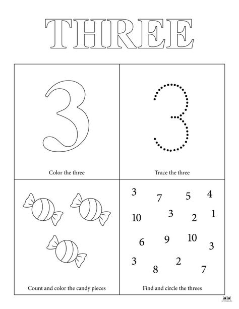 Choose from fifteen unique Number 3 tracing worksheets to help your young learner master this number. Print from home. 100% FREE! Number 3 And 4 Worksheet, Number 3 Tracing Worksheets, Number 3 Crafts For Preschool, Number 3 Activities For Preschool, Number 3 Worksheet Preschool, Number 3 Worksheet, Letter T Words, Math Activities For Toddlers, Teacher Items