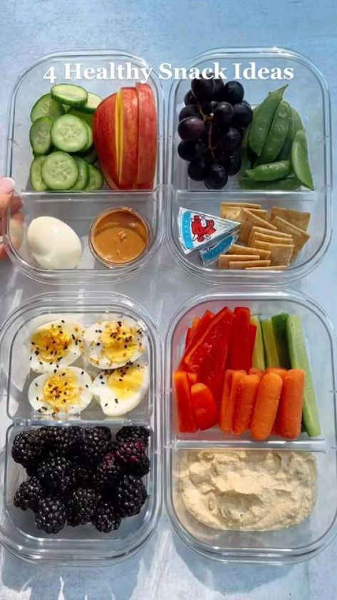 Healthy Snack Ideas, Healthy Lunch Snacks, Meal Prep Snacks, Snacks Easy, Healthy Lunch Meal Prep, Snacks Healthy, Resep Diet, Healthy School Lunches, Easy Healthy Meal Prep