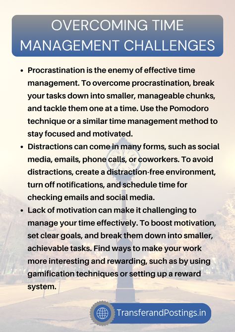 Paragraph On Time And Tide Wait For None: The Importance Of Effective Time Management - Transfer and Postings Importance Of Discipline, Managing Time, Save Environment, Time Management Techniques, Avoid Distractions, Time Management Tools, Study Flashcards, Pomodoro Technique, Time And Tide