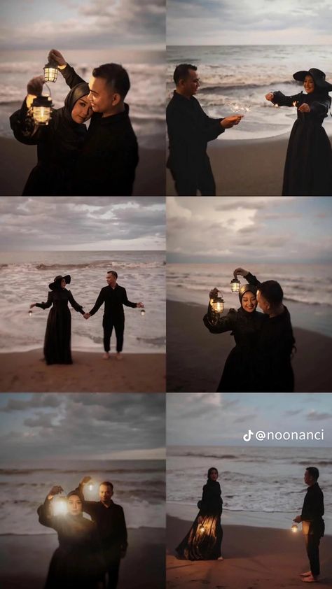 Ide Prewedding Outdoor, Konsep Prewedding Outdoor Hijab, Inspirasi Prewedding Outdoor, Prewedding Beach Ideas, Prewedding Ideas Hijab, Prawedding Konsep Outdoor, Pre Wedding Beach Photoshoot, Konsep Prewedding Outdoor, Pose Prewedding Outdoor