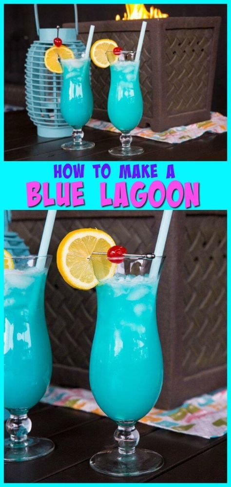 Blue Frozen Alcoholic Drinks, Hypnotic Drinks, Blue Lagoon Drink, Blue Alcoholic Drinks, Curacao Drink, Blue Curacao Drinks, Kiss Cocktail, Hello 21, Blue Lagoon Cocktail