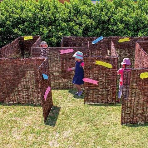 Kids Garden Play Area, Kids Cafe, Magic Land, Mazes For Kids, Sensory Garden, Garden Games, Outdoor Classroom, Backyard Games, Kids Playhouse