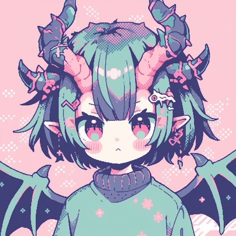 Dragon Dnd Character, Dragon Girl Character Design, Dungeons And Dragons Character Design, Dragon Person Character Design, Anime Rendering, Dragon Person, Dragon Pfp, Cute Character Art, Dragon Elf