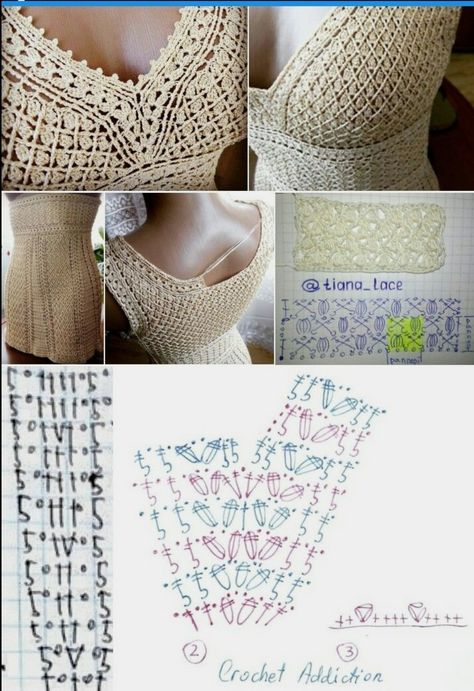 Crochet Stitch Guide, Col Crochet, Crochet Stitches Guide, Vanessa Montoro, Crochet Slipper Pattern, Mode Crochet, Crochet Motif Patterns, Crochet Ladies Tops, Stitch Guide