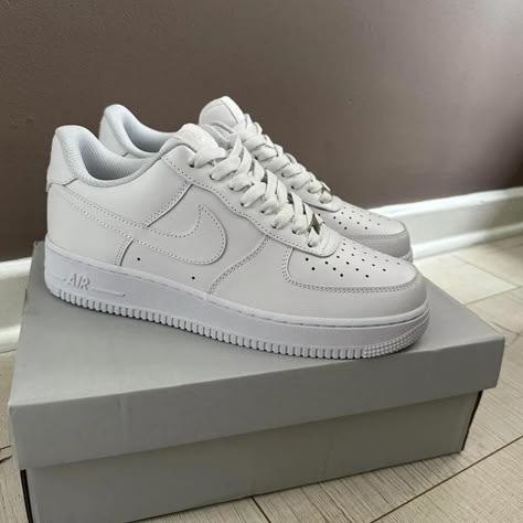 WHITE NIKE AF1
100% AUTHENTIC WITH PROOF OF... - Depop Nike Airs White, Af1 White, Zapatillas Nike Air Force, White Sneakers Nike, White Af1, White Forces, Tennis Nike, White Air Force Ones, Plain White Sneakers