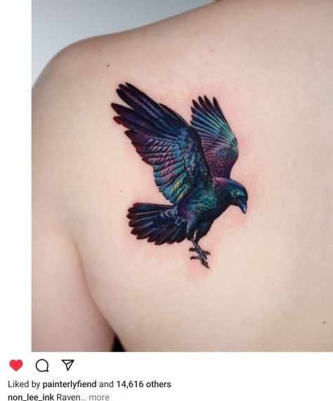 Metamorphosis Tattoo, Black Crow Tattoos, Shoulder Cap Tattoo, Crow Tattoo Design, Crow Tattoo, Raven Tattoo, Spooky Tattoos, Tattoo Design Drawings, Creative Tattoos