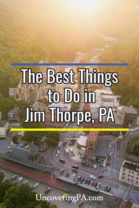 Jim Thorpe Pennsylvania, Usa Vacation Destinations, Jim Thorpe Pa, Gorges State Park, Christmas Things To Do, Jim Thorpe, Road Trip Map, Pennsylvania Travel, Adventure Tourism