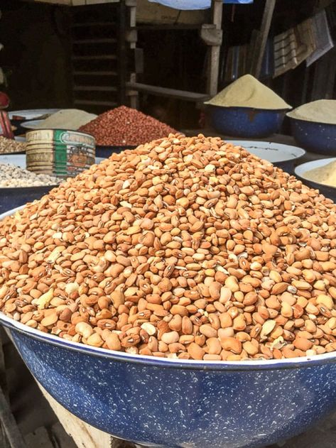 dry goods at Lekki Market, Lagos, Nigeria Raw Beans, Nigeria Food Pictures, Restaurants In Lagos Nigeria, Lagos Restaurants, Beans Image, Map Of Lagos Nigeria, Nigeria Food, Street Of Lagos Nigeria, Female Chef