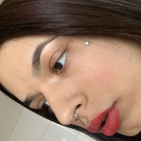 #piercing #microdermal #piercingsepto Microdermal Piercing Face, Microdermal Piercing, Dermal Piercing, Eyebrows, Piercings, Instagram Photos, Photo And Video, Instagram Photo, On Instagram