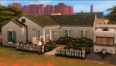 Sims 4 Poor House Cc, Sims 4 Fixer Upper House, Strangerville House, Strangerville House Sims 4, Sims 4 Poor House, Sims 4 Bungalow, Sims 4 Small Family Home, Low Income House, No Cc Sims