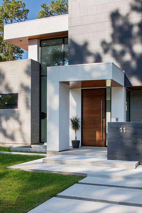 Modern Entrance Door, Best Modern House Design, Modern Entrance, Modern Villa Design, Casa Country, Entrance Door Design, Modern House Facades, Entrance Design, Cheap Things