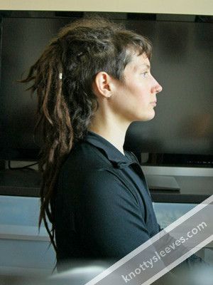 New dreadhawk! | by knottysleeves Dreads With Shaved Sides, Female Dreads, Hair Fan, Short Dreads, Dreads Girl, Beautiful Dreadlocks, Hippie Hair, Loose Hair, Mohawks