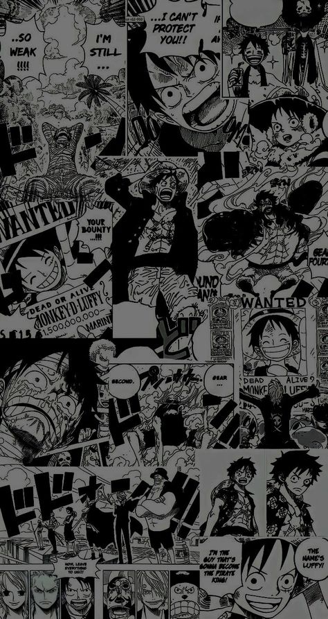 Wallpaper Anime Manga Wallpapers For Iphone, One Piece Wallpaper Black And White, Anime Monochrome Wallpaper, Wallpaper Anime Dark, Black And White Anime Wallpaper, Manga Wallpaper Black And White, Aesthetic Wallpaper Black And White, Luffy Wallpaper, Army Drawing