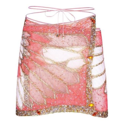 Sequin Wrap Skirt, Cute Pink Skirt, 2000s Mini Skirt, Looks Party, Girls Dream, Stage Outfits, Roberto Cavalli, Wrap Skirt, Monster High