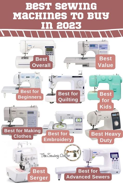 Top 10 sewing machines Sewing Machine For Beginners, Sewing Machine Beginner, Sewing Aesthetic, Juki Sewing Machine, Sewing Machines Best, Best Embroidery Machine, Sewing Machine Brands, Computerized Sewing Machine, Best Sewing Machine