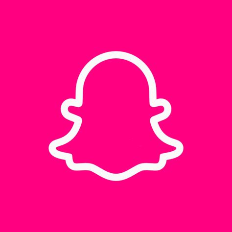 Hot Pink Logos Apps, Hot Pink Snapchat Icon, Hot Pink Iphone App Icons, App Icon Hot Pink, Hot Pink App Icons, Summer Ios, Logo Apps, Pink Apps, Snapchat App