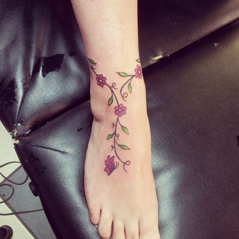 Like Feather Tattoo Ankle, Orchid Tattoos, Anklet Tattoos For Women, Anklet Tattoo, Ankle Foot Tattoo, Tattoos Ankle, Tattoos Ideas For Women, Tattoo Ankle, Ankle Bracelet Tattoo