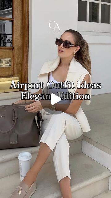 Classy Academy on Instagram: "Airport Outfits Elegant Edition: Save this for later✨

Which look is your favorite? 

This video topic was highly requested, feel free to comment or message us with any video topics/requests that you may have. ⚜️

#oldmoney #oldmoneyfashion #classy #oldmoneyaesthetic #elegant #elegantstyle #eleganttips #elegance #elegancetips #outfit #outfitinspo" Airport Outfit Elegant, Elegant Airport Outfit Classy, Old Money Airport Outfit, Elegant Airport Outfit, Airport Outfit Classy, Classy Airport Outfit, Airport Outfits, Outfits Dressy, Ootd Inspo