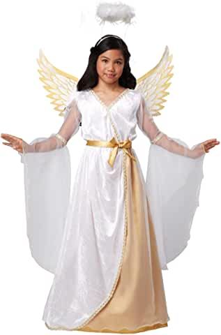 Amazon.com: guardian angelcalifornia costumes Girls Angel Costume, Chili Crockpot, Ali D'angelo, Angel Halloween Costumes, Halo Headpiece, Angel Kids, White Gold Dress, California Costumes, Ornaments Homemade