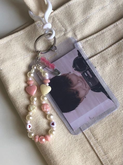 Jungkook Keychain, Pearl Keychain, Army Accessories, Phone Strap, Camera Roll, Pearl Earrings, Bts, Personalized Items, Pendant