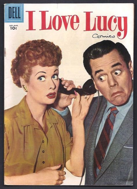 I Love Lucy Comics (1957)  good ol' lucy used to put me to sleep for many many nights growin up #NickAtNight =D I Love Lucy Show, Lucille Ball Desi Arnaz, Lucy And Ricky, Dell Comic, Desi Arnaz, The Lone Ranger, Lucille Ball, Vintage Comic Books, Love Lucy