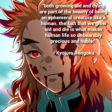 Rengoku Last Words, Rengoku Quote, Demon Slayer Quotes, 4am Thoughts, Wallpapers Positive, Anime Quotes About Life, Naruto Quotes, The Demon Slayer, King Anime