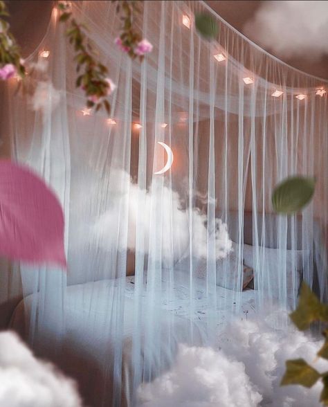 Dreamworld Aesthetic, Dreamscape Aesthetic, Dreamscape Architecture, Kpop Backgrounds, Beautiful Bed, Interior Design Advice, Aesthetic Space, Witchy Wallpaper, Fancy Houses