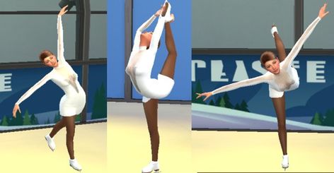 Sims 4 Figure Skating Mod, Sims 4 Figure Skating, Sims 4 Figure Skating Cc, Sims 4 Ice Skating Cc, Sims 4 Ice Skating, Sims Poses, Ts4 Mods, Die Sims 4, Dancer Poses