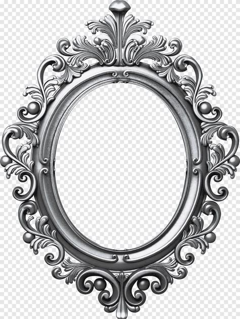 Tattoo Picture Frame, Vintage Frame Png, Mirror Png, Mirror Tattoos, Gothic Mirror, Mirror Drawings, Framed Tattoo, Vintage Photo Album, Victorian Frame