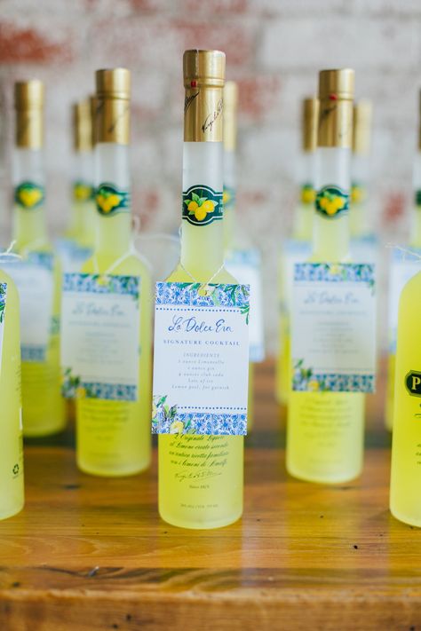 Limoncello Party, Limoncello Favors, Italian Baby Showers, Mediterranean Party, Italian Bridal Showers, Lemon Themed Party, Lemon Themed Bridal Shower, To The Wonder, Italian Party