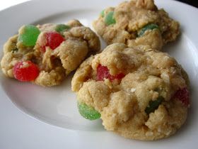 Gum Drop Cookies, Gumdrop Cookies, Christmas Desserts To Make, Drop Cookies Christmas, Cookie Dough Frosting, Christmas Cookie Cake, Drop Cookie Recipes, Gum Drop, Xmas Baking