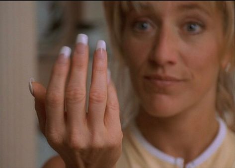 Soprano Nails, Sopranos Nails, Adriana La Cerva, Carmela Soprano, Louis Vuitton Nails, Chipped Tooth, Wife Aesthetic, Garden Chic, Broken Nails