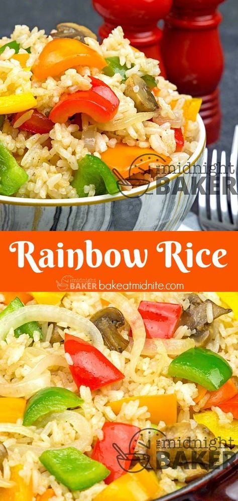 Savory rice that's the perfect side for any meat or fish dish.#sidedishrecipe #rice #vegetarian Rice Dish For Salmon, Rice Sides For Fish, Fish Sides, Vegetarian Rice, Side Dishes For Fish, Quick Vegetarian Recipes, Salvadorian Food, Side Dishes For Salmon, Rice Side Dish Recipes