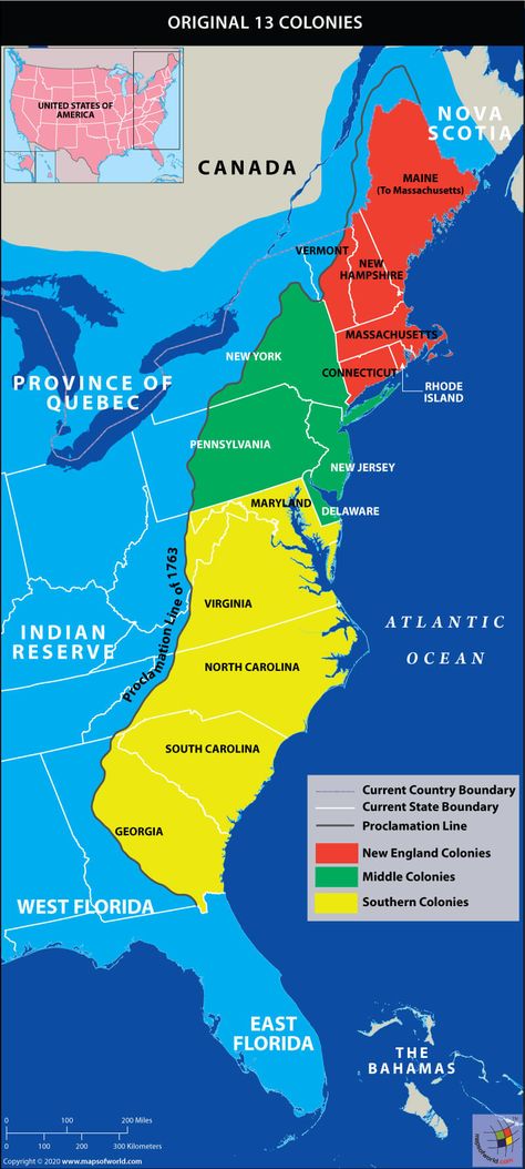 The 13 original colonies, represented by the 13 stripes in the US flag, were the British colonies that rose in revolt against the British and declared their independence, thus giving birth to a new country - the United States of America. #USA #K12 #Map 13 Colonies Activities, 13 Colonies Map, 13 Original Colonies, Teaching Us History, Thirteen Colonies, 13 Colonies, American History Lessons, England Map, Map Worksheets