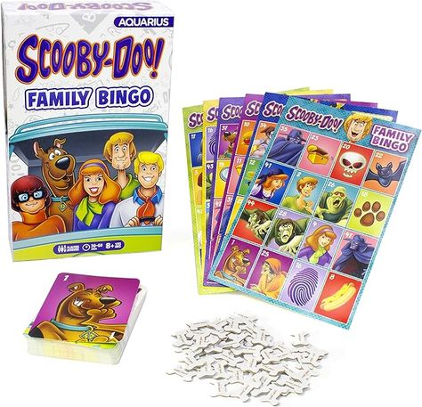 Amazon.com: AQUARIUS - Scooby-Doo Family Bingo Game : Toys & Games Scooby Doo Birthday Party Ideas, Frozen Birthday Party Food, Scooby Doo Birthday, Family Bingo, Giant Checkers, Scooby Doo Birthday Party, Family Games For Kids, Themed Treats, Go Game