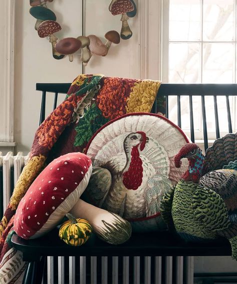 Shop the beautiful John Derian Target Thanksgiving collection | John Derian Thanksgiving, Blue And Orange Fall Decor, Orange Fall Decor, Pigeon House, Thanksgiving Time, House Farm, Harvest Blessings, Leopard Outfits, Quilted Throw