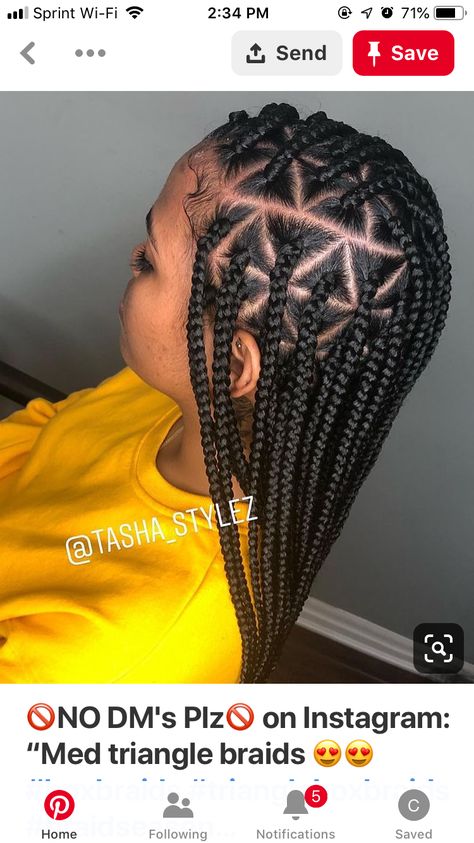 Med Knotless Braids, Triangle Braids, Triangle Box Braids, Braids Boxbraids, Blonde Box Braids, Short Box Braids, Single Braids, African Hair Braiding Styles, Long Box Braids