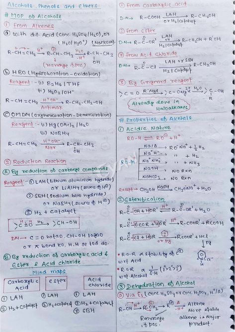 ALCOHOL PHENOL AND ETHER Handwritten Short Notes [PDF] 📚 Alcohol Phenol Ether Short Notes, Alcohol Phenol Ether Notes, Nomenclature Chemistry, Tissue Biology, Element Chemistry, Notes School, Human Body Facts, Study Chemistry, Study Stuff