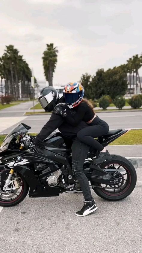 Bike Couple, Biker Couple, Motorcycle Couple, Biker Photoshoot, Couple Goals Teenagers Pictures, Love Couple Images, Dirt Bike Girl, S Love Images, Biker Boys