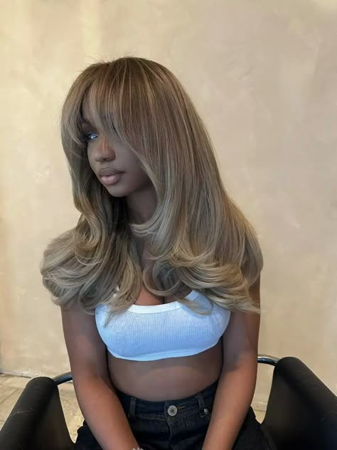 Dirty Blonde Wig Black Women, Random Hairstyles, The Perfect Blonde, Blonde Lowlights, Neutral Blonde, Short Box Braids Hairstyles, Perfect Blonde, Weave Styles, Dope Hairstyles