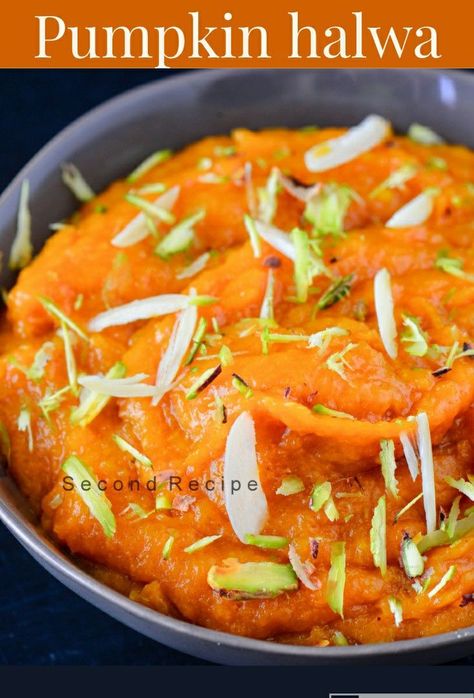 A easy recipe for pumpkin halwa that can be prepared during fasting... Pumpkin Recipes Indian, Burfi Recipe, Halwa Recipe, Leftover Pumpkin, How To Make Pumpkin, Recipes Indian, Sweet Pumpkin, Indian Sweets, Sugar Free Desserts