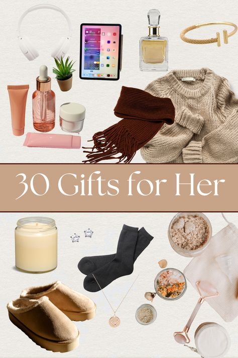 Get something for every woman on your Christmas list with these 30 inspired gift ideas. Read the blog for gift ideas for mom, sister, daughter, friend, wife, or girlfriend. There is something for everyone, with options for every budget and interest. And while you are there, check out my other gift guides for the whole family! Visit the blog today! #ChristmasGiftIdeas #Gifts #GiftsforHer #GiftsforWomen #Xmaslistideas #XmasList #BlackFridayDeals #BlackFridayGifts # ChristmasGifts Mom Christmas Gifts Ideas From Daughter, Creative Christmas Gift Ideas, Xmas List Ideas, Christmas Gift Ideas For Women, Amazing Christmas Gifts, Gift Guide Women, Creative Christmas Gifts, Comfort Gifts, Christmas Gifts For Wife